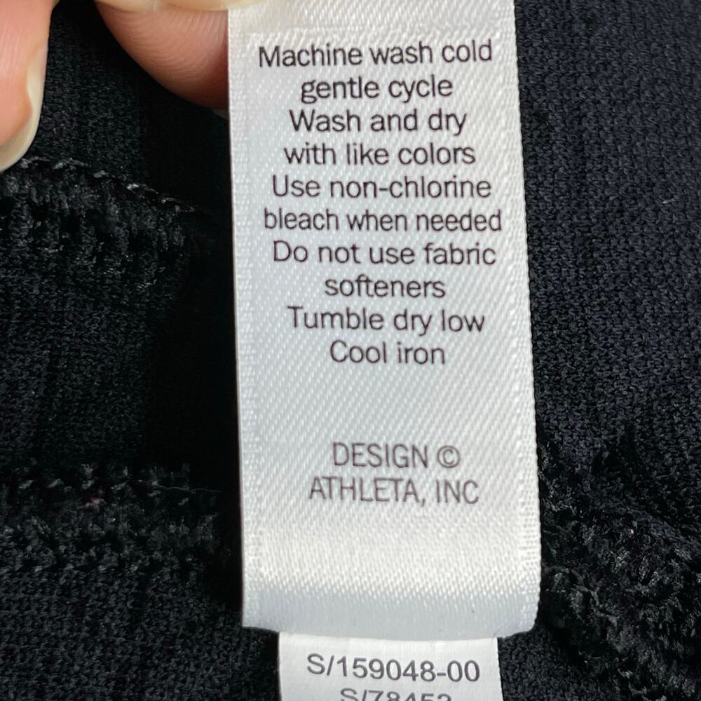 Athleta Jacquard Elevation Quilted Oversized Pullover Size  Small Black - Picture 12 of 12